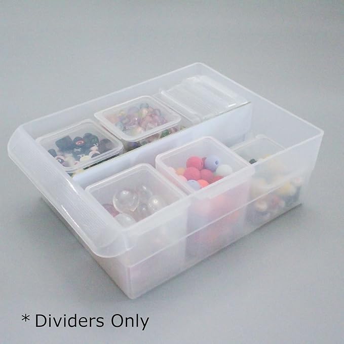 (24-Pack) Large Drawer Dividers compatible with Craft Cabinet and Hardware Storage Organizers, (Dividers Only)