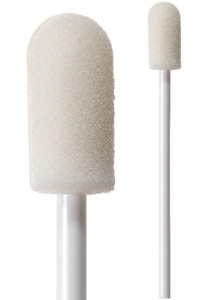 (Bag of 50 Swabs) 71-4541: 3.875” Overall Length Swab with Cylindrical Style Foam mitt and Polypropylene Handle.