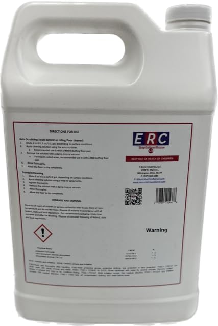 #1 Epoxy Cleaner – Concentrated Formula (1 Gallon) | Professional-Grade Resinous Surface Cleaner | Makes Over 21 Gallons | Removes Tire Marks, Oil Stains, and More from Epoxy Floors