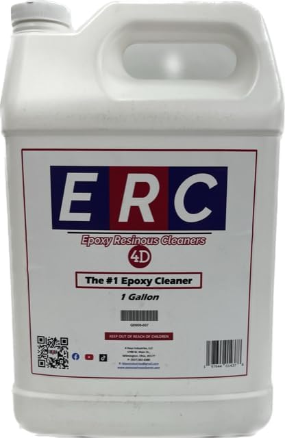 #1 Epoxy Cleaner – Concentrated Formula (1 Gallon) | Professional-Grade Resinous Surface Cleaner | Makes Over 21 Gallons | Removes Tire Marks, Oil Stains, and More from Epoxy Floors