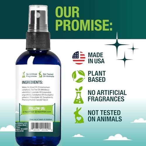 Vapor Fresh Shoe Deodorizer Spray, 4oz (Eucalyptus Lavender) - For Boots, Sneakers, Cleats, Sandals and More - Powerful Shoe Odor Eliminator With Essential Oils (3-pack)