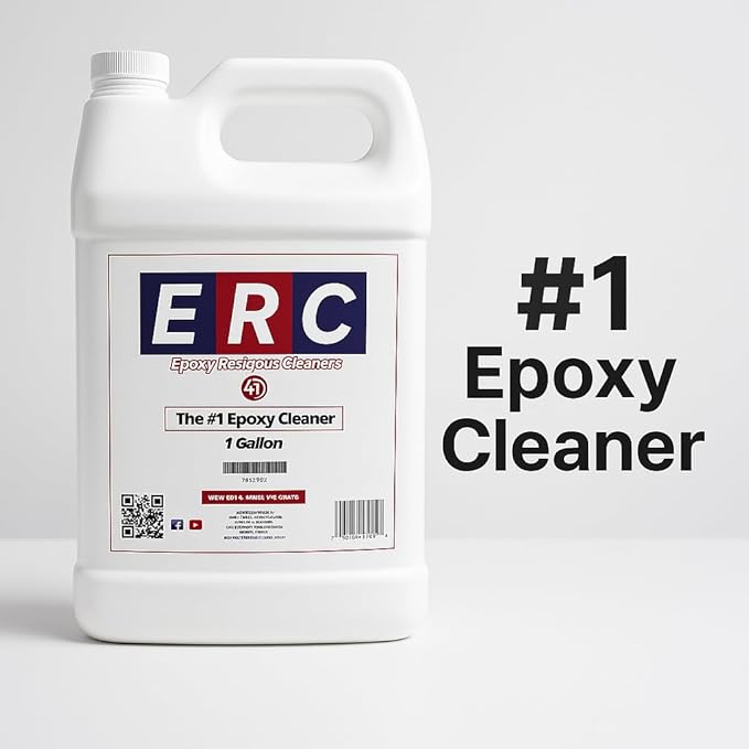 #1 Epoxy Cleaner – Concentrated Formula (1 Gallon) | Professional-Grade Resinous Surface Cleaner | Makes Over 21 Gallons | Removes Tire Marks, Oil Stains, and More from Epoxy Floors