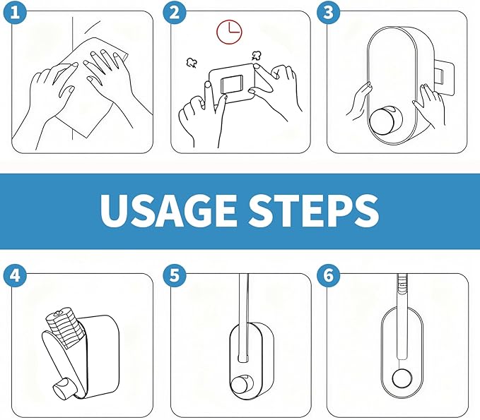 SOPAMI Disposable Toilet Brush System with Holder & 30 Refill Heads, Toilet Wand Kit for Easy and Hygienic Cleaning, No-Mess Toilet Bowl Cleaner with Storage Caddy, Wall Mounted for Bathroom, RV, Tub