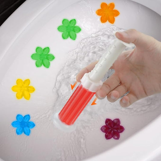 **84 Flowers** Toilet Gel Stamp | Long-Lasting Toilet Bowl Cleaner & Scent Freshener | Adhesive Gel Stamps for Fresh Fragrant Bathroom (Mix Scent)