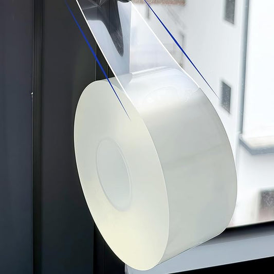 Window Weather Sealing Tape 2 in x 66 FT Weather Stripping Weatherproof Draft Stopper Clear Window Insulation Tape for Doors Windows Garages RVs Energy Saving Kit