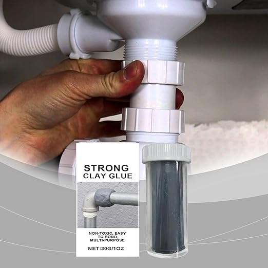 Ceramic Glue - Multi Purpose Waterproof Repair Clay, Heat Resistant Sealing Adhesive | Strong Bonding Mending Mud for Wall Hole, Metal, Tiles, Crafts, Quick Fix Repair Paste for Household Maintenance