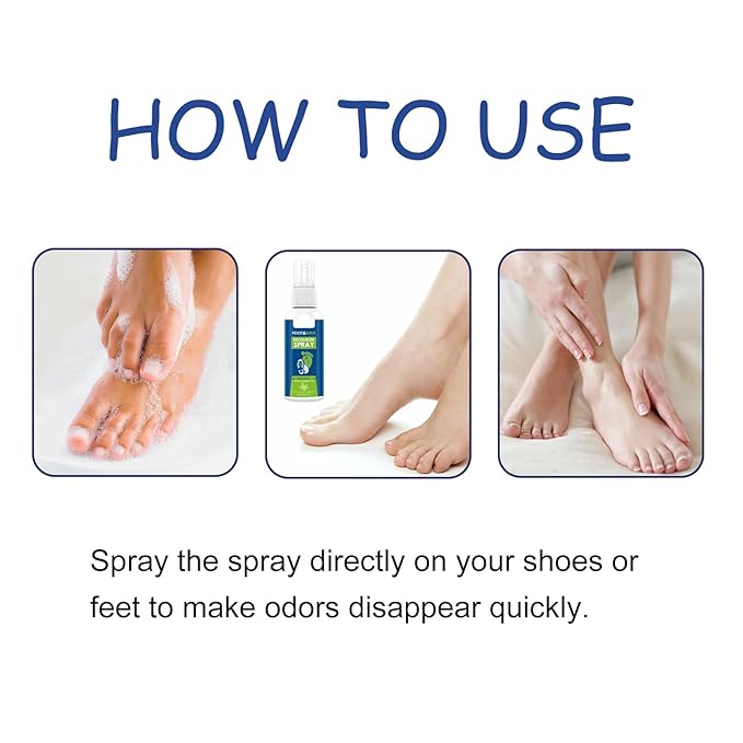 FOOT ODOR PROBIOTIC SPRAY, 100ML // Immediately Eliminates The Worst Odors - Prevents Embarrasing Odors From Returning - Restores Skin's Microbiome