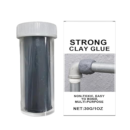 Ceramic Glue - Multi Purpose Waterproof Repair Clay, Heat Resistant Sealing Adhesive | Strong Bonding Mending Mud for Wall Hole, Metal, Tiles, Crafts, Quick Fix Repair Paste for Household Maintenance