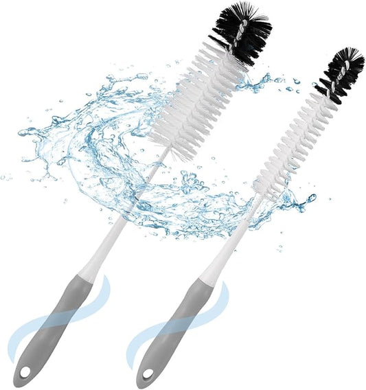 Bottle Cleaner Brush Set - Long Handle Bottle Brushes for Cleaning Narrow Neck Bottles, Beer, Wine, Baby Bottle, Pipes, Tubes, and Small Bottle