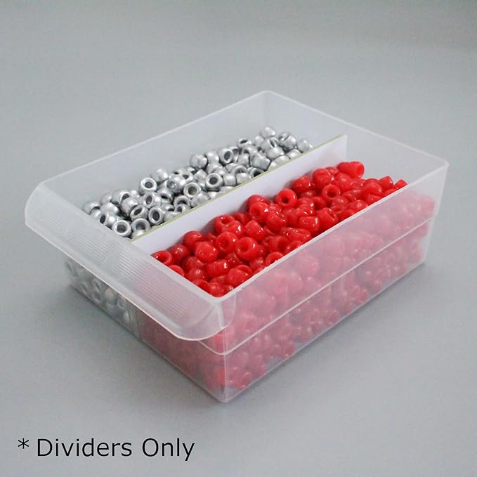 (24-Pack) Large Drawer Dividers compatible with Craft Cabinet and Hardware Storage Organizers, (Dividers Only)