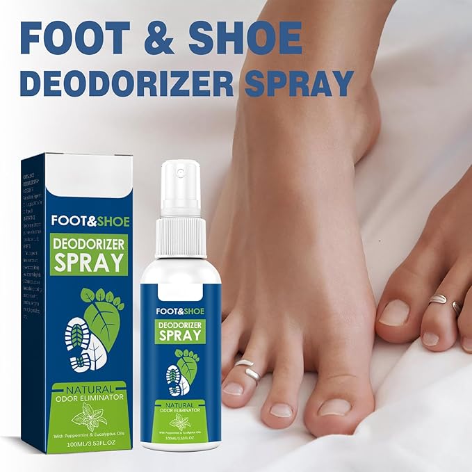 FOOT ODOR PROBIOTIC SPRAY, 100ML // Immediately Eliminates The Worst Odors - Prevents Embarrasing Odors From Returning - Restores Skin's Microbiome
