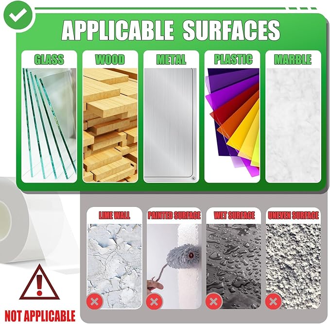 Window Weather Sealing Tape 3 in x 105 FT Weather Stripping Weatherproof Draft Stopper Clear Window Insulation Tape for Doors Windows Garages RVs Energy Saving Kit (3 in X 105 FEET)