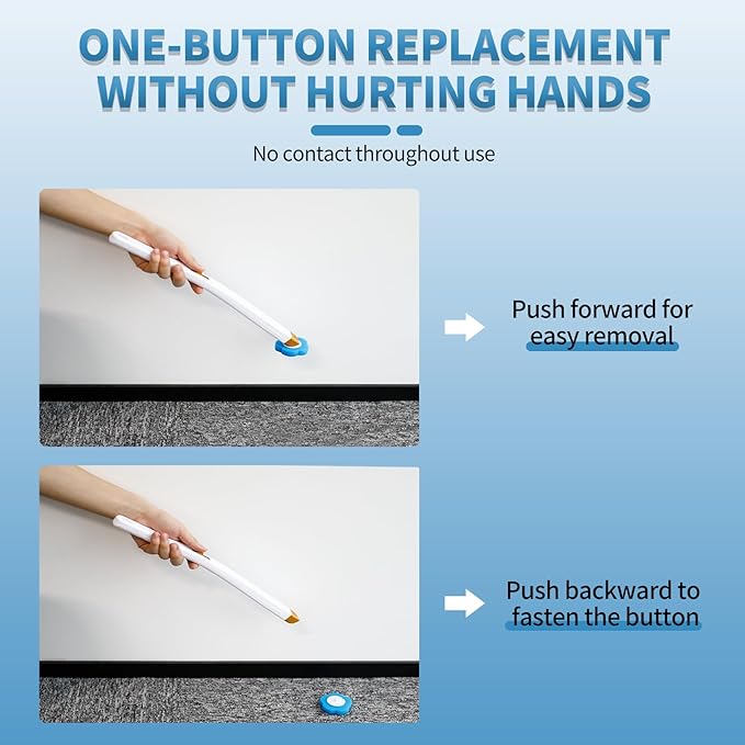 SOPAMI Disposable Toilet Brush System with Holder & 30 Refill Heads, Toilet Wand Kit for Easy and Hygienic Cleaning, No-Mess Toilet Bowl Cleaner with Storage Caddy, Wall Mounted for Bathroom, RV, Tub