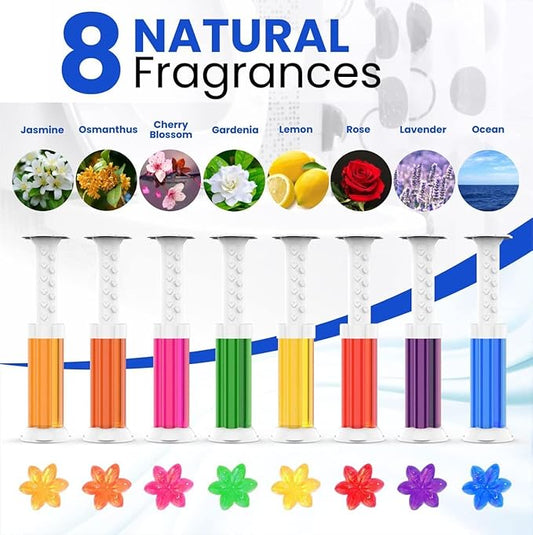 -96 Flowers- Flower Toilet Gel Stamp | Toilet Scent Fresheners (Mix Scent)