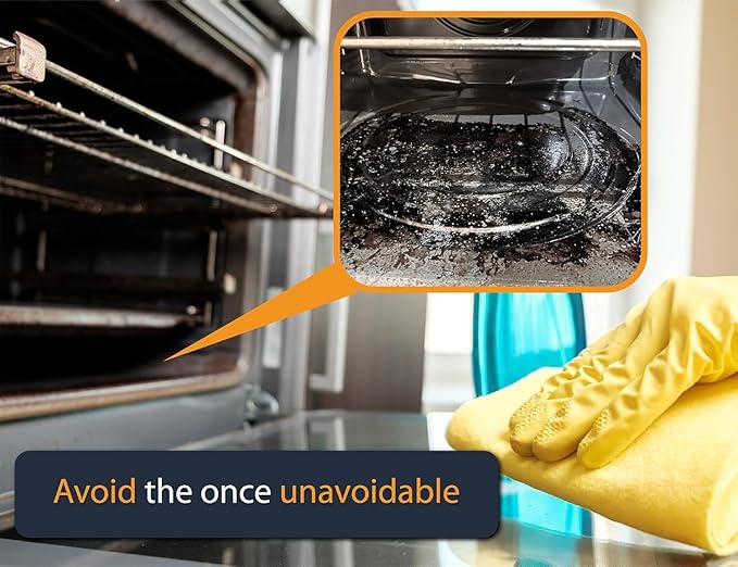 Oven Liners for Bottom of Oven - 2 Pack Large Heavy Duty Mats, 17”x25” Non-Stick Reusable Liner for Electric, Gas, Toasters, Grills - BPA & PFOA Free Kitchen Accessory to Keep It Clean (Copper)