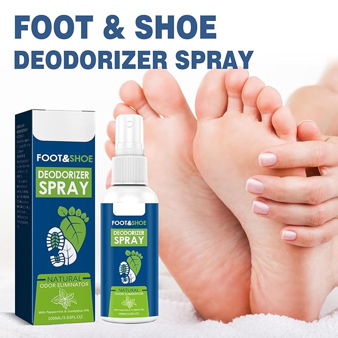 FOOT ODOR PROBIOTIC SPRAY, 100ML // Immediately Eliminates The Worst Odors - Prevents Embarrasing Odors From Returning - Restores Skin's Microbiome