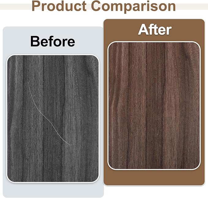 uxcell Furniture Repair Wood Markers, 2 Pcs Maple Touch Up Filler Sticks, Oil Based Paint Markers for Scratches, Wood Floors, Tables, Cabinet, Carpenters, Cover Ups