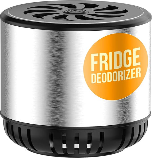 Refrigerator Deodorizer - Single Pack - Fridge Smell Eliminator Lasts for 10 Years -18ft3 Capacity Strong Fridge Odor Absorber, Eliminator & Air Purifier - More Effective Than Baking Soda
