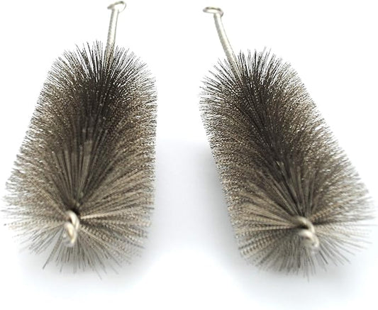 Pipe Cleaning Brush Set Stainless Steel Bristles, 8 Piece Variety Pack for Auto Parts, Bottles, Tubes, Etc.